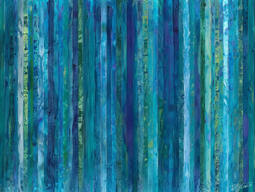 Blue And Green Stripes 1