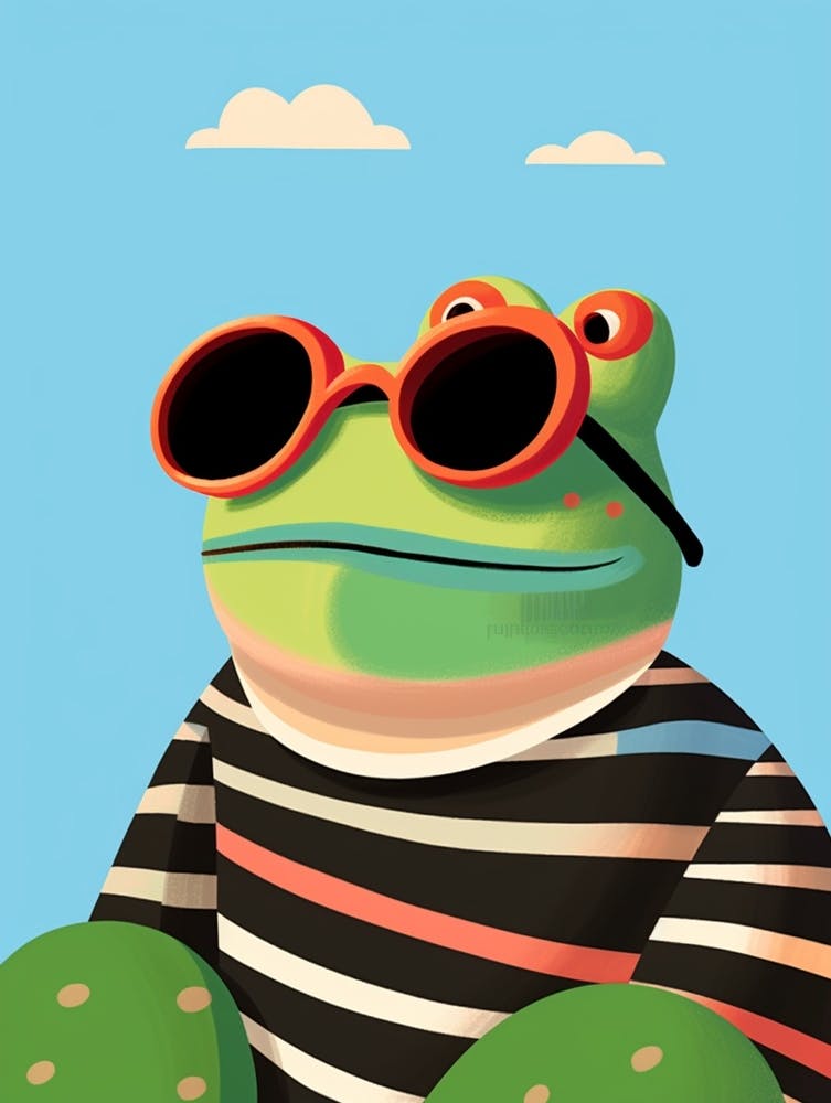 Little Frog 2 Wearing Sunglasses