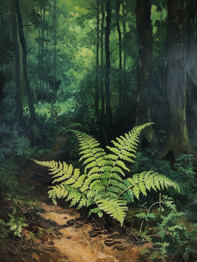 Walking Fern Painting 4