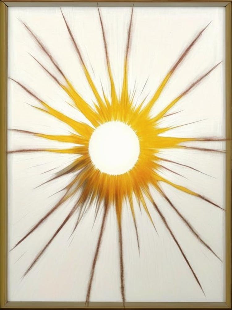 Sunburst Symbol Abstract Painting