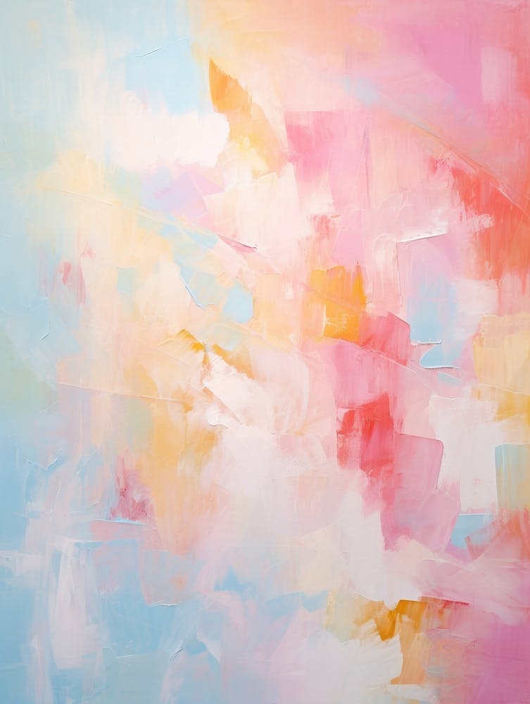 Pastel Abstract Painting