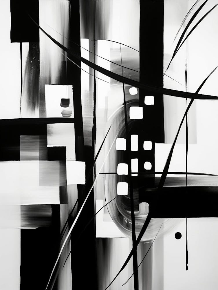 Perception Abstract Black And White 3