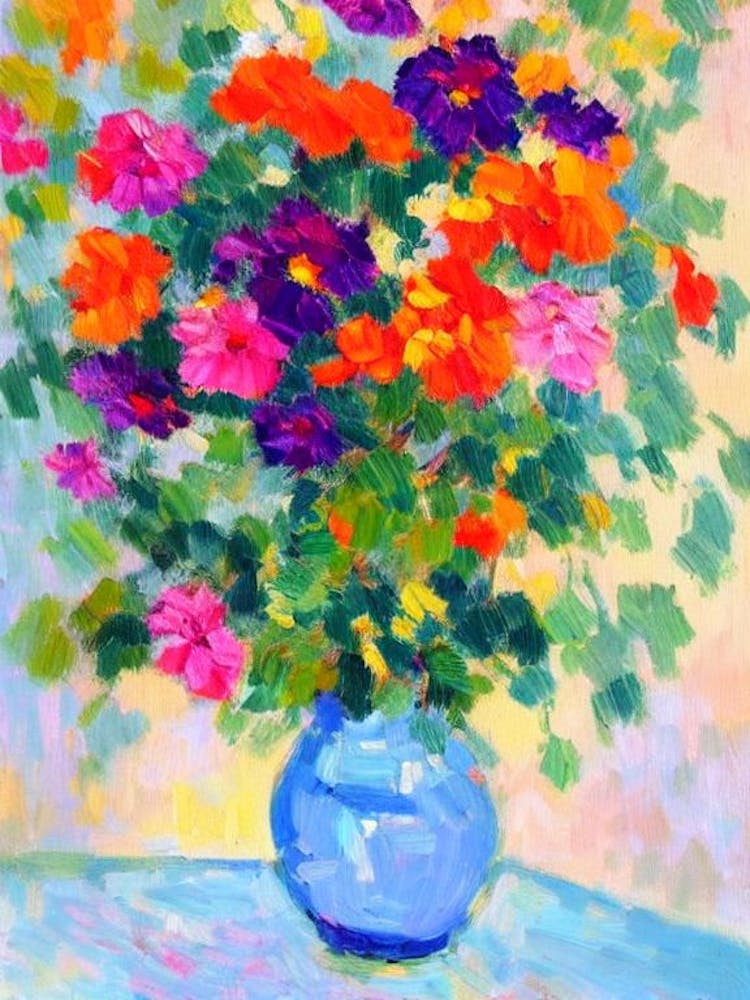 Nemesia Floral Abstract Block Colour 1 2 Flower