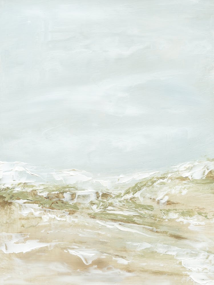 Freeing - Abstract Beach Modern Coastal Landscape Painting