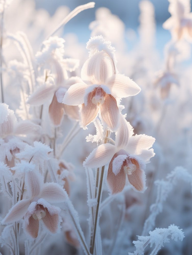 Frosty Botanical Monkey Orchid