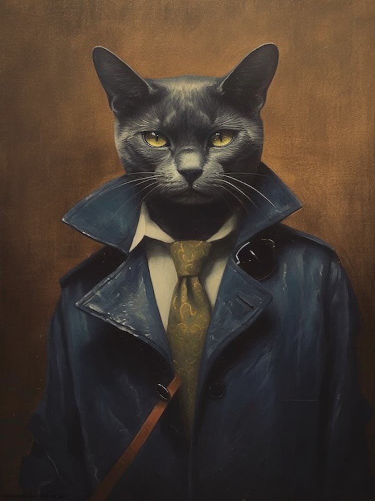 Gangster Cat Russian Blue