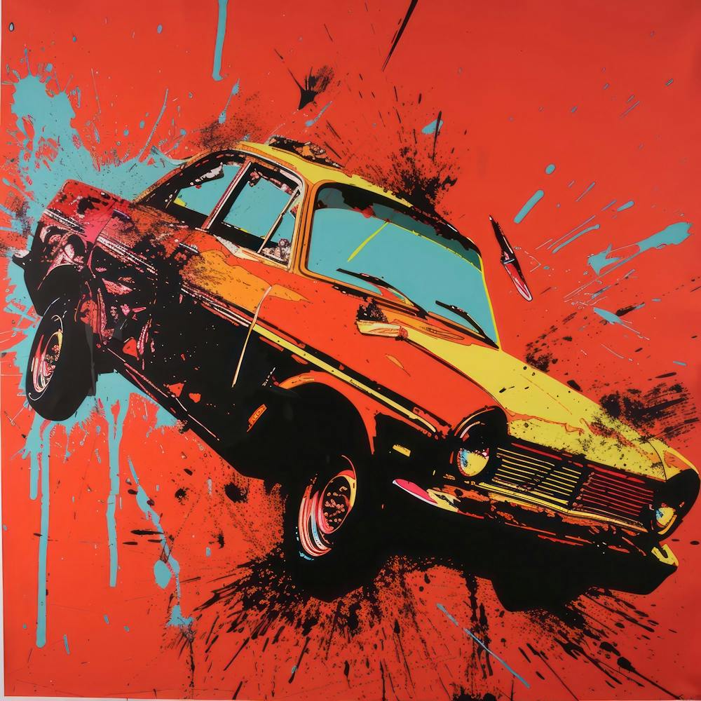 Car Crash Pop Art 1