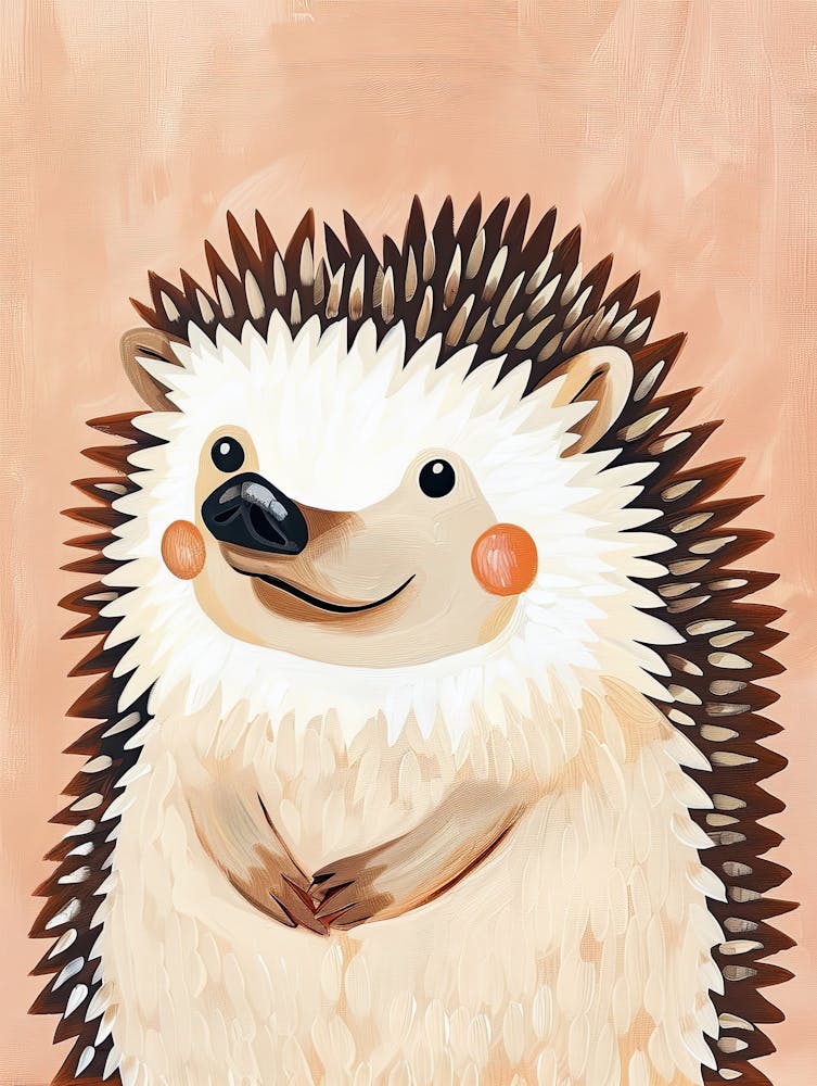 Hedgehog Happy Day Children Prints & Kids Posters