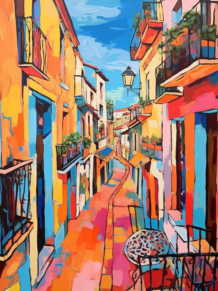 Malaga Spain 6 Fauvist Painting