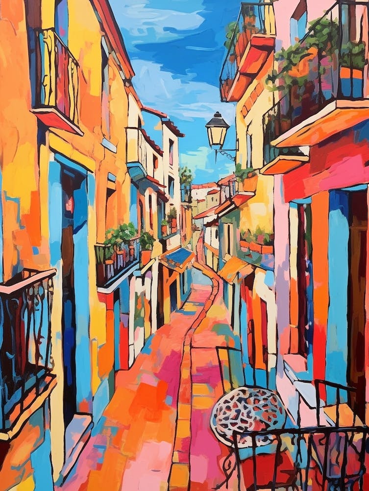 Malaga Spain 6 Fauvist Painting