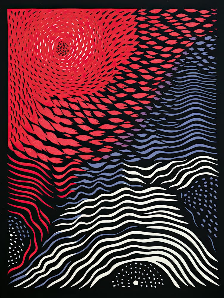 Morphic Cascade - Abstract Wave Design