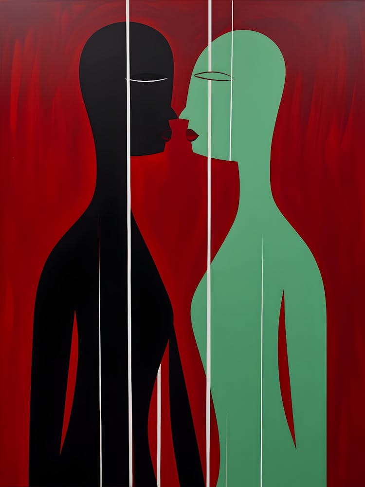 Two People Kissing 1