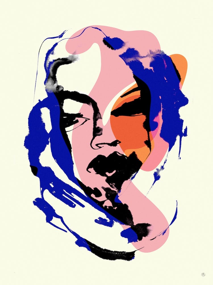 Fluidity Faces Scarf