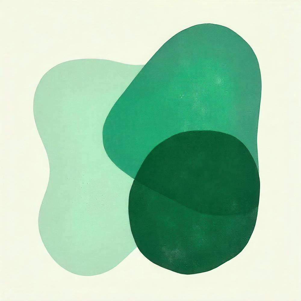 Green Abstract Painting