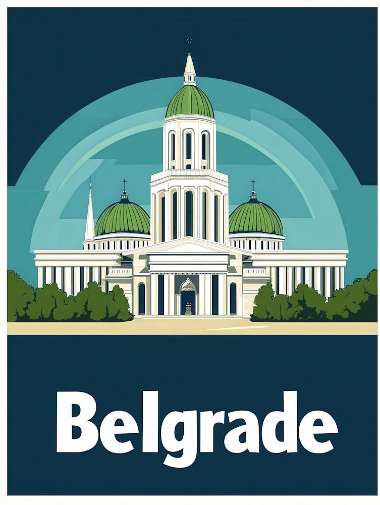 Aihrgdesign A 1970s Inspired Travel Poster For Belgrade