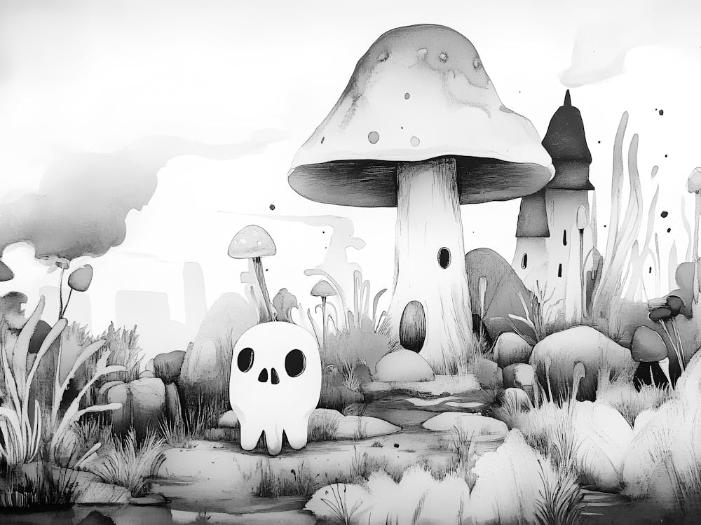 Mushroom In The Forest 1