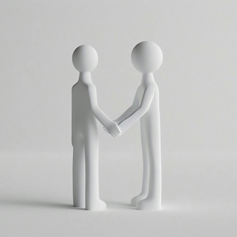 Two People Shaking Hands 3