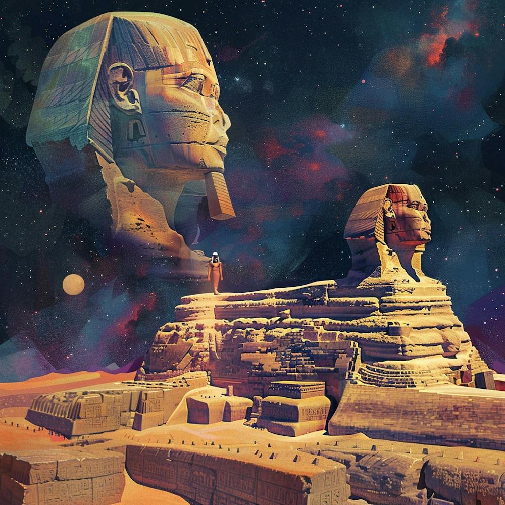 A Sphinx In Giza Lofi Illustration 1719991136 3