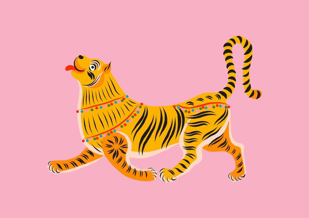 Happy Tiger Pink