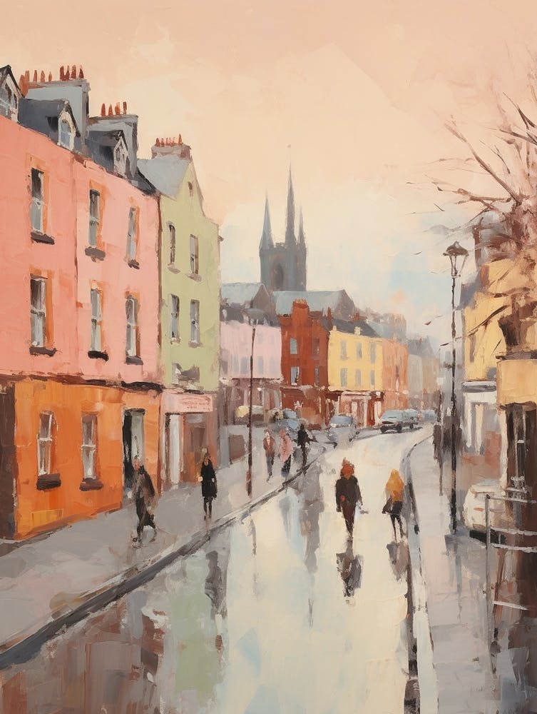 Peinture Hivernale Rêveuse Dublin Irlande 1