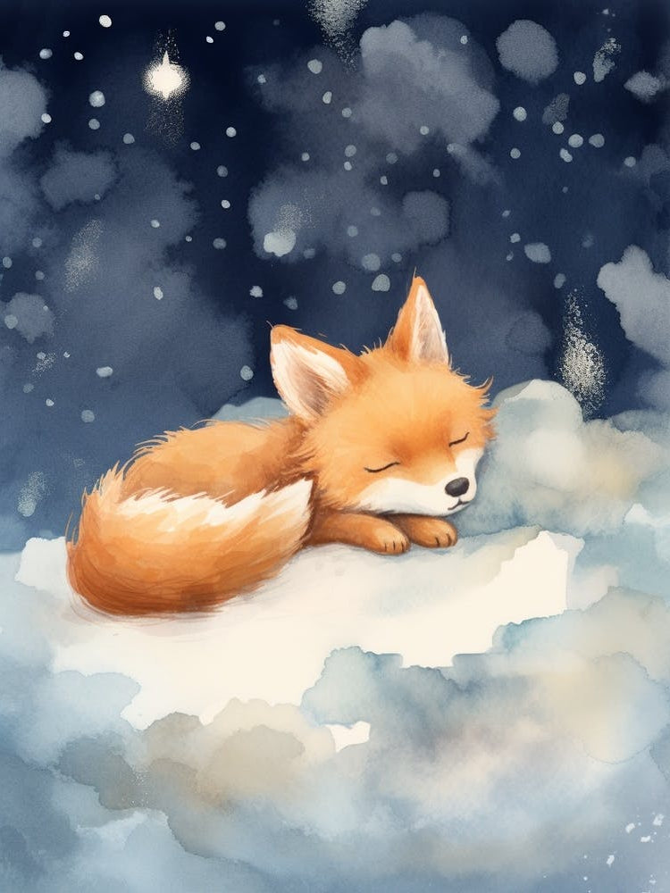 Baby Fox 7 Sleeping In The Clouds