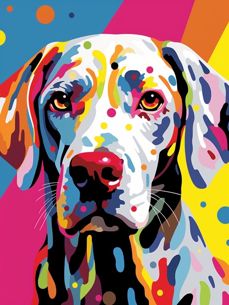 Pop Art Brush Stroke Dog