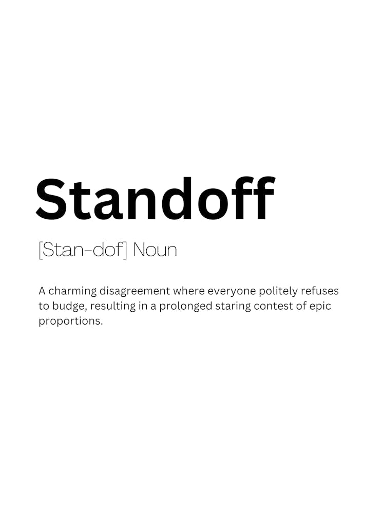 Standoff Definition Meaning