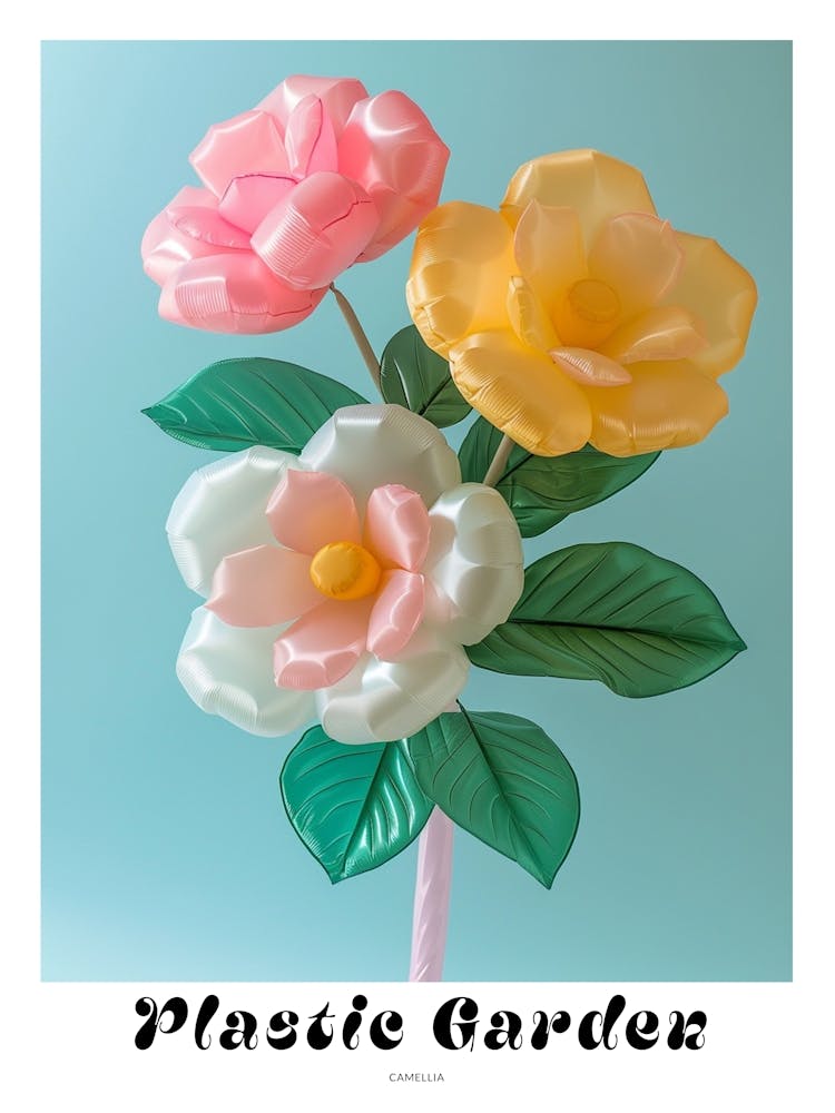 Dreamy Inflatable Flowers Poster Camellia 1