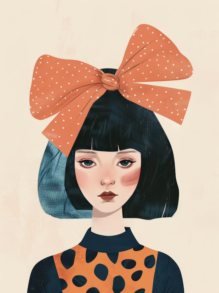 Girl With A Big Bow