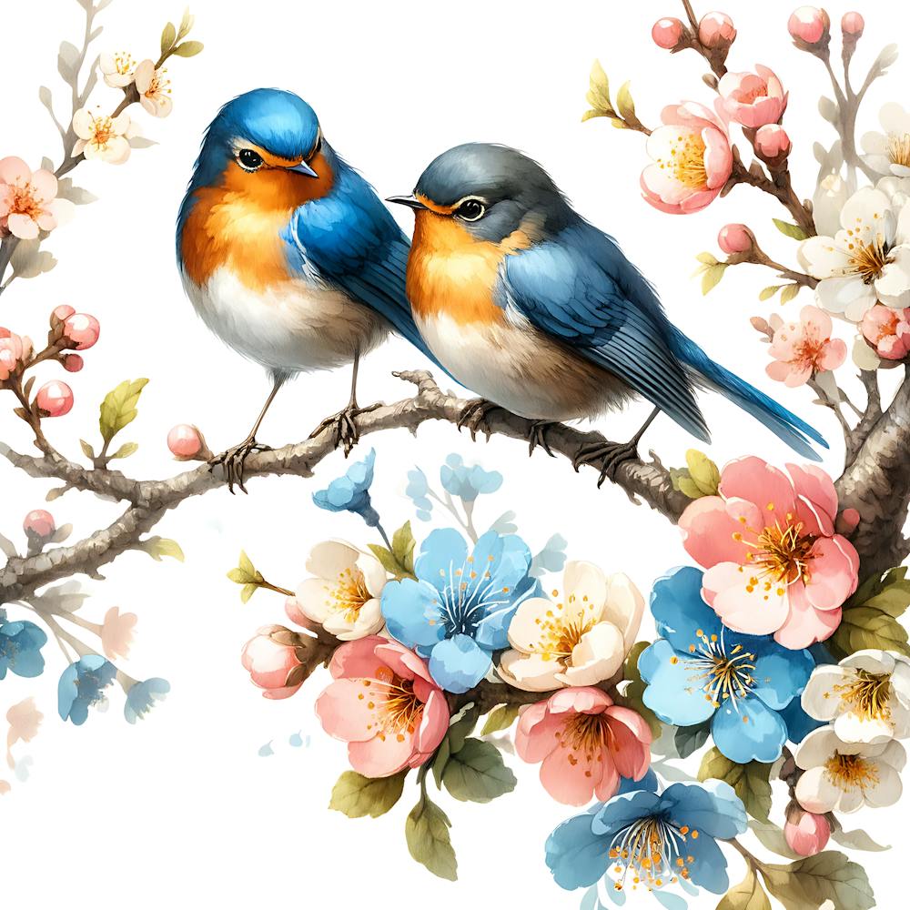 Birds On A Branch