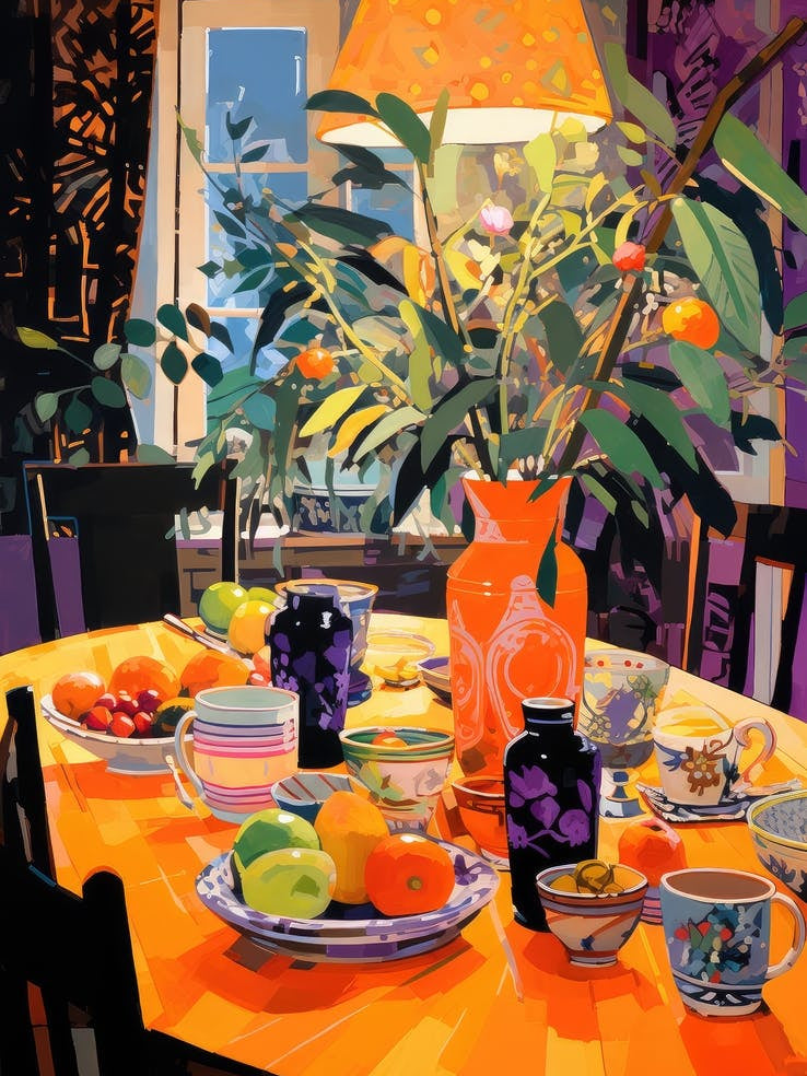 Oranges On The Table