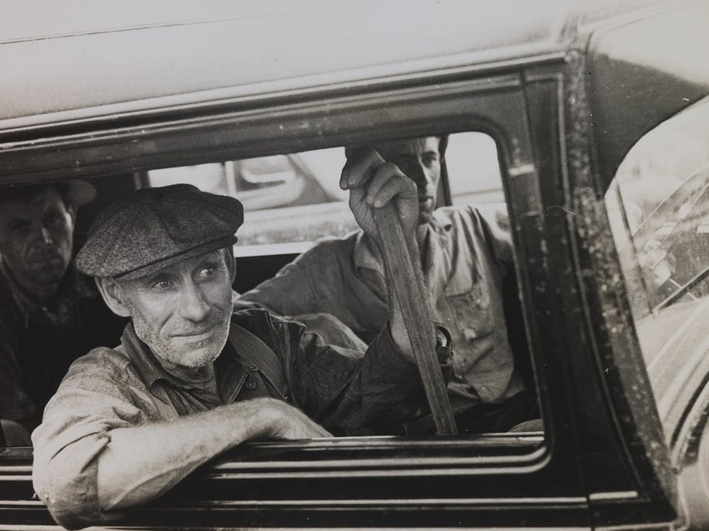 Untitled (Men In Truck) By Russell Lee