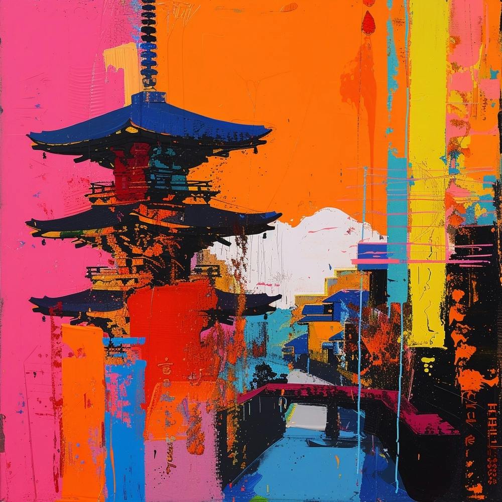 Collection Voyage Abstraite Kyoto Japon 2