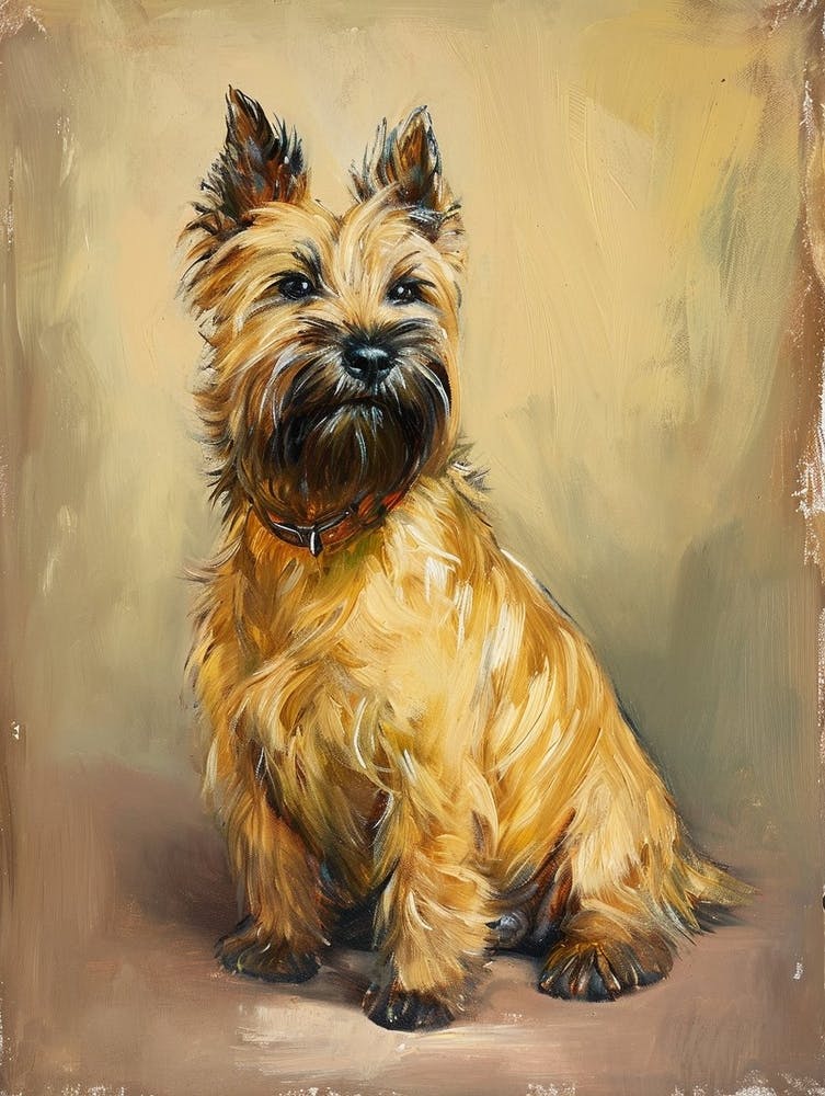 Cairn Terrier Acrylic Painting 4
