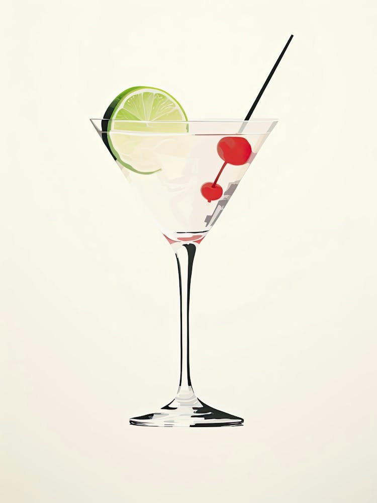 Watercolour  Daiquiri Floral Infusion Cocktail 3