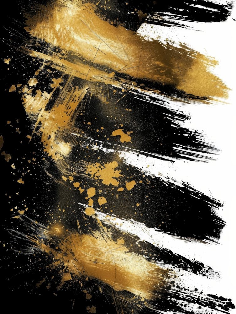 Gold Paint Splatter