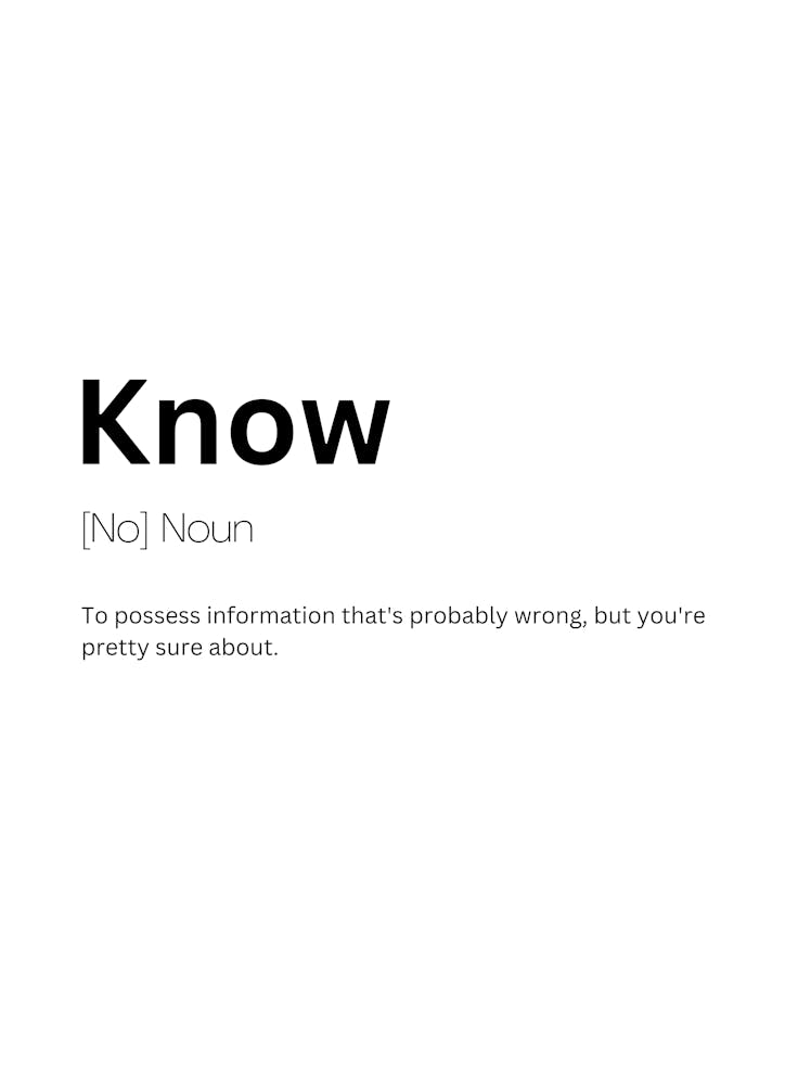 Know Definition Meaning