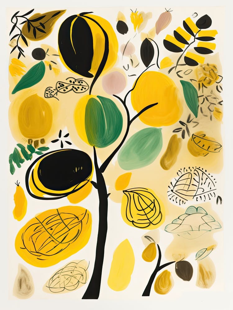 Kiwi Fruit Drawing 1