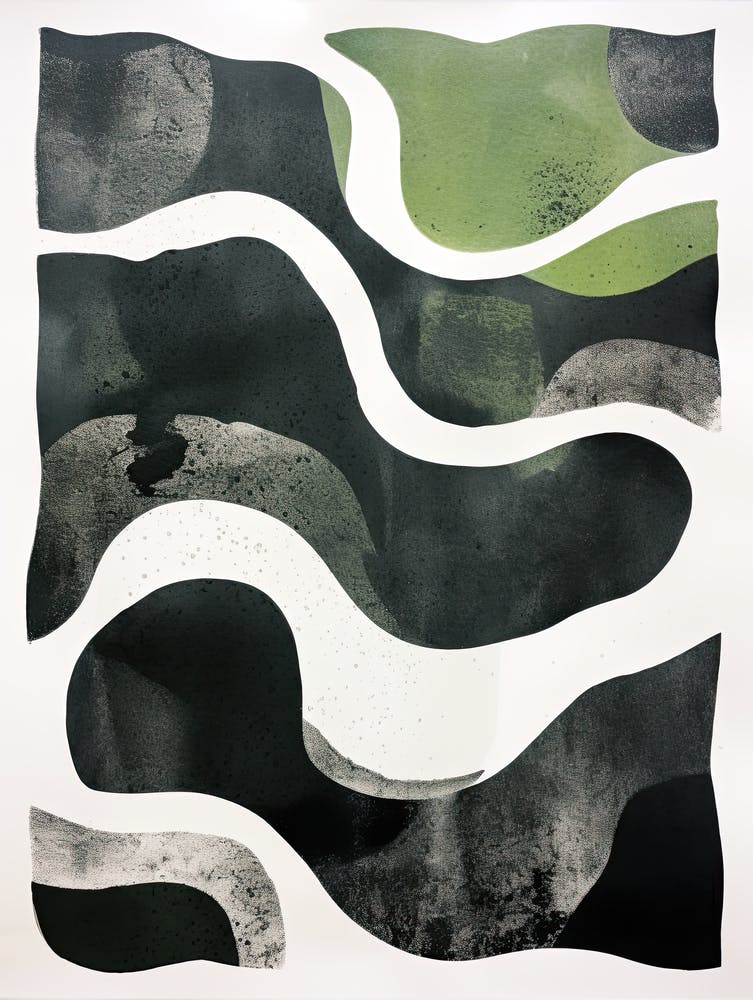 Vintage Vibrance; Risograph Abstract Palette