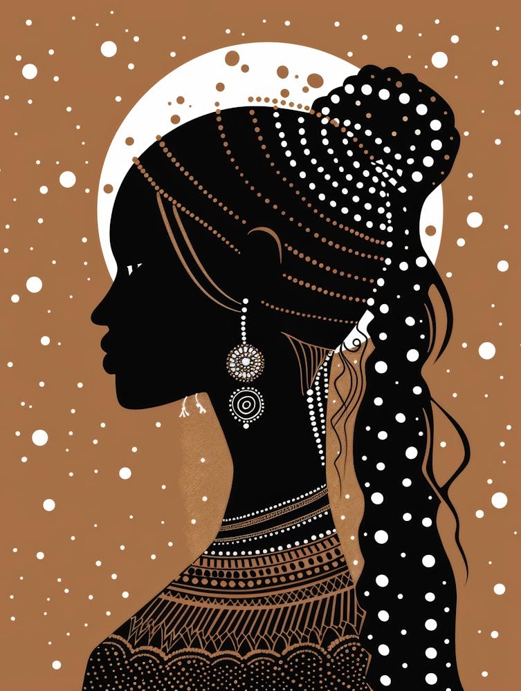 African Woman Silhouette 5