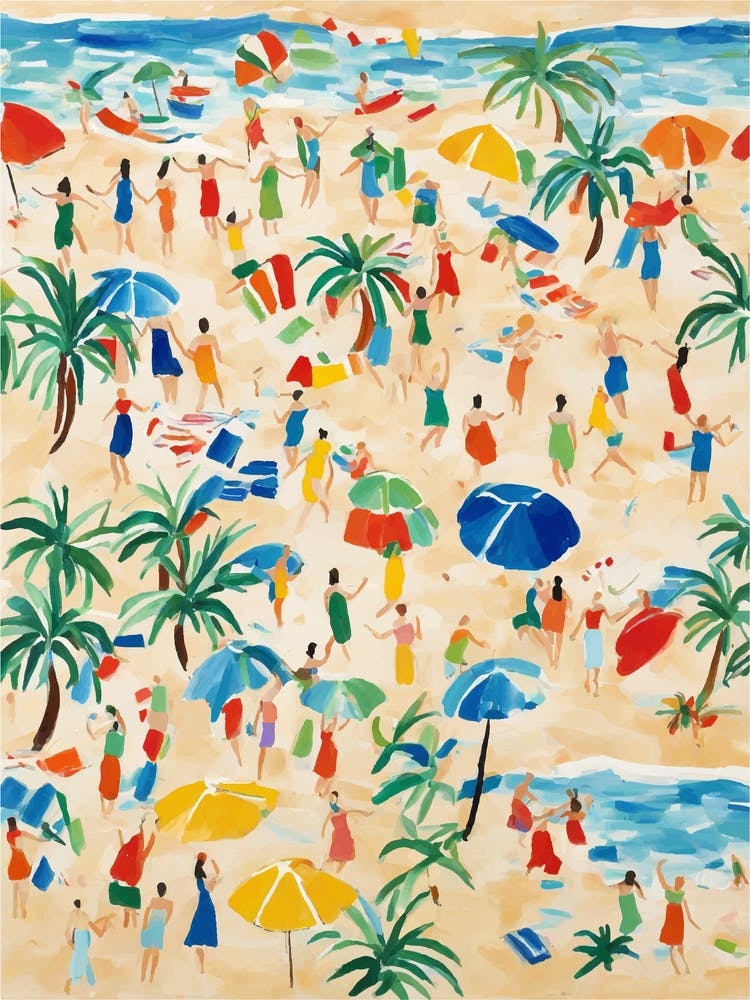 People On The Beach