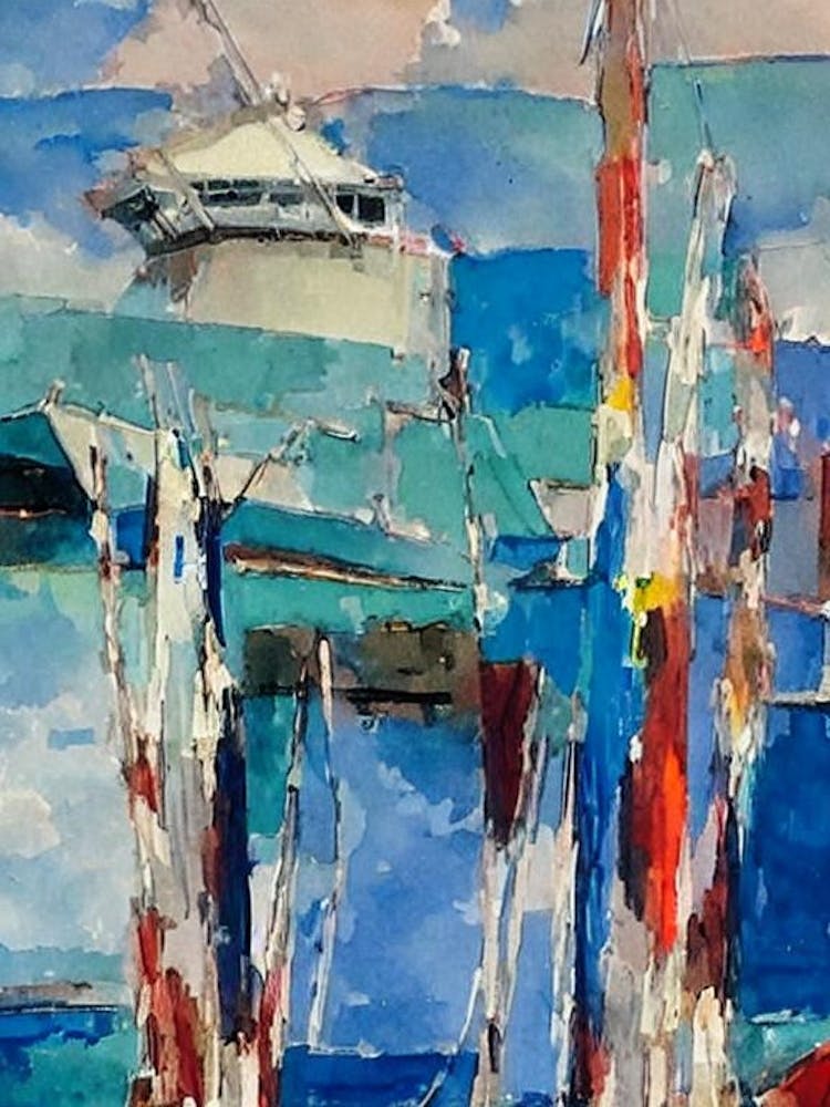 Port Of Georgetown Guyana Abstract Block 2 harbour