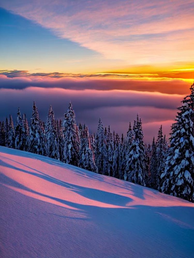 Sugarloaf, Usa Sunrise Skiing Poster