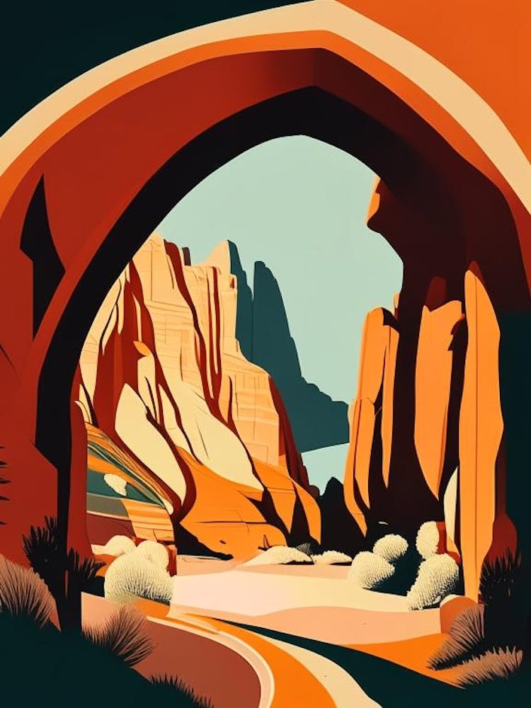 Arches National Park United States Of America Retro