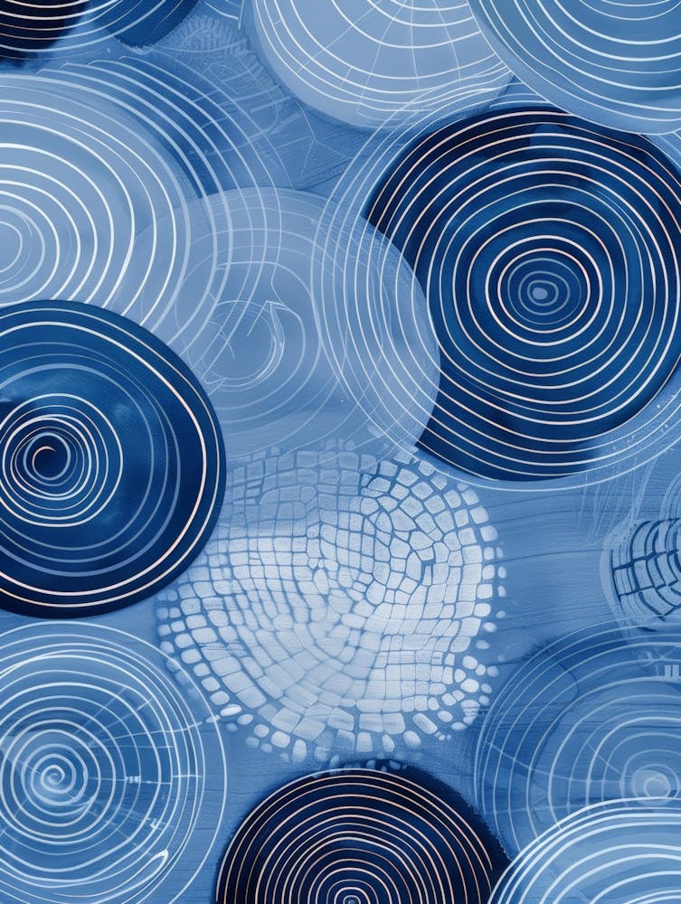 Blaue Kreise 16