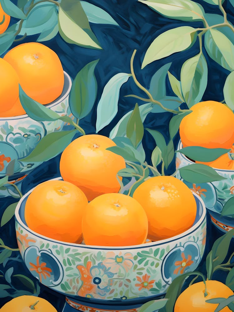 Oranges In Bowls