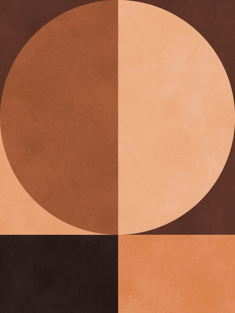 Brown geometric art 11