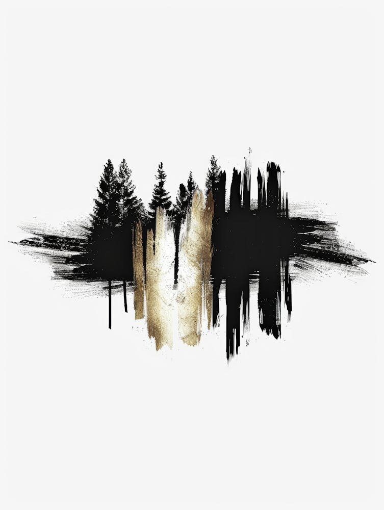 Trees In The Forest Canvas Art