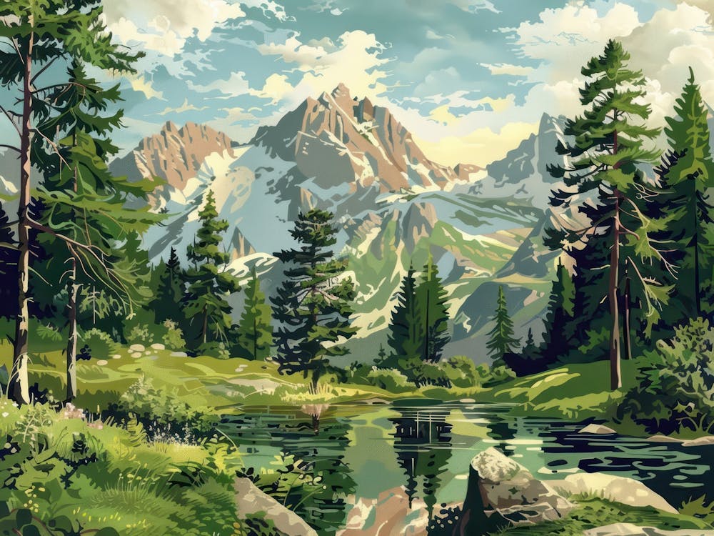 Retro Mountains 2