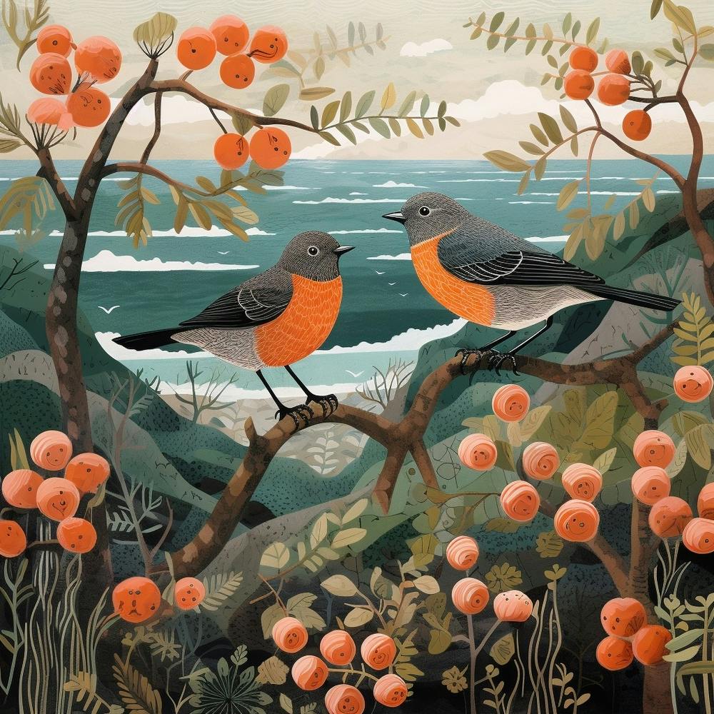 Bird In Nature European Robin 2